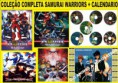 COLEÇÃO COMPLETA SAMURAI WARRIORS + CALENDÁRIO DO ANIME.