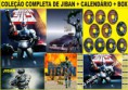 COLEÇÃO COMPLETA JIBAN O POLICIAL DE AÇO + CALENDÁRIO + BOX